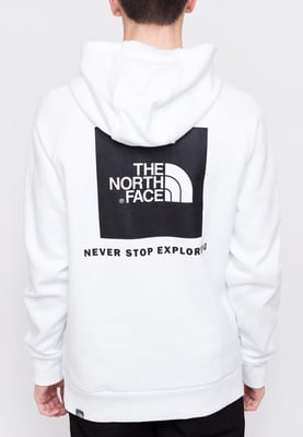 The North Face Mens Reglan Red Box Hoodie in White