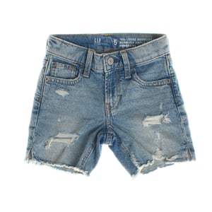 Loose high-waisted Bermuda shorts 600982 for girls