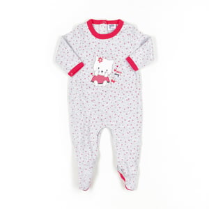 Långärmad och rundhalsad sparkdräkt 18260361 baby