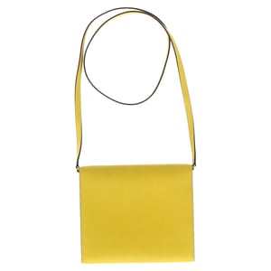 Hermes Cinhetic To Go Shoulder Bag in Yellow Leather