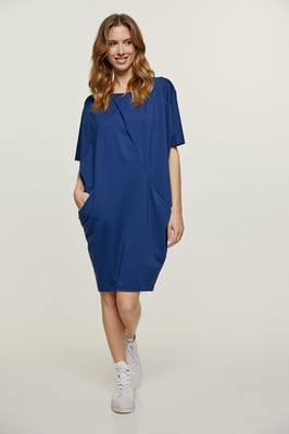 Blauwe Punto di Roma Vleermuis Jurk