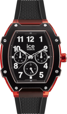 Ice Watch Ice Boliday - Zwart Rood Unisex Zwarte Horloge 023316