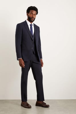 Tailored Fit Navy Essential Suit Jacket