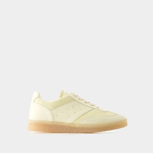 Sneakers - MM6 Maison Margiela - Läder - Beige/Vit
