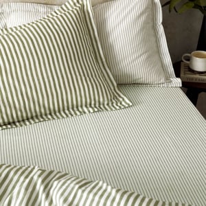 Yard Hebden 100% Cotton Narrow Stripe Fitetd Sheet