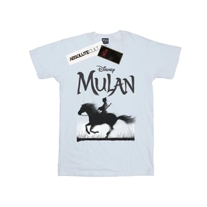 Disney Meisjes Mulan Movie Mono Paard Katoenen T-Shirt (Wit)