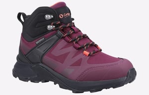 Cotswold Horton Netten Dames Bordeauxrode Wandelschoenen