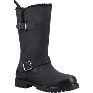 Hush Puppies Winnie Leren Vrouwen Laarzen Zwart