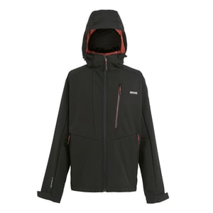 Regatta Hewitts X Colour Block Soft Shell-jacka för herrar (Svart/Röd ockra)