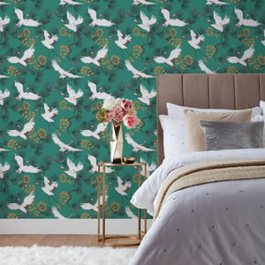Demoiselle Botanical Printed Wallpaper