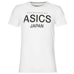 Asics Logo Mens Vit T-shirt