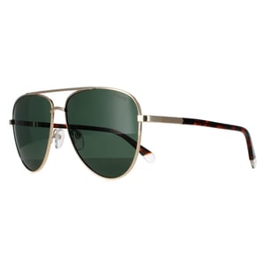 Polaroid Aviator Unisex Gold Green Polarized Sunglasses