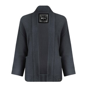 Weird Fish Womens/Ladies Santosh Macaroni Cropped Cardigan (Navy)