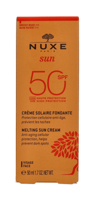 Nuxe Sun Smältande Kräm Hög Skydd. För Ansiktet SPF50 50ml