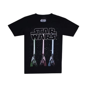 Star Wars Jongens Lightsaber T-shirt (Zwart)