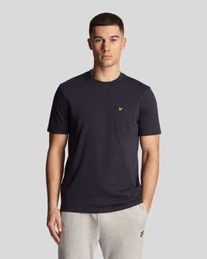 Lyle Scott Pocket On Chest Dark Navy T Shirt