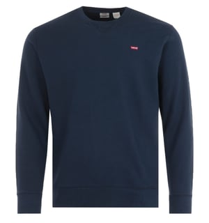 Levi's Nieuwe Original Duurzame Ronde Hals Sweatshirt - Blauw