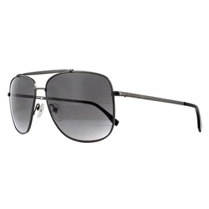 Lacoste Aviator unisex gunmetal grijze gradiënt zonnebril