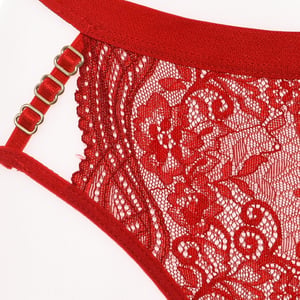 String met kant en lint in de taille 21683 vrouw