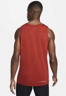 Nike Dri-FIT Mens Graphic Training Tank Vest in Red