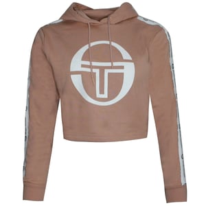 Sergio Tacchini Goran Hoodie Womens Cropped Sweatshirt Roze Trui 38072 710