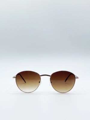 Classic Round Metal Frame Sunglasses