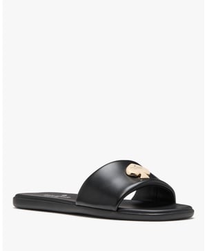 Kendall Smooth Leather Slide Sandal