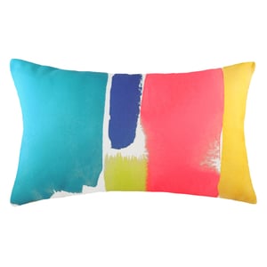 Evans Lichfield Aquarelle Abstract Rectangular Cushion Cover