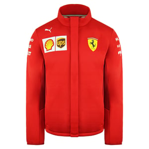 Puma Scuderia Ferrari Long Sleeve Zip Up Red Softshell Jacka för herrar 763021 02