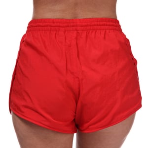 Women's adidas Originals Adicolor Classics 3-Stripes Shorts in Red