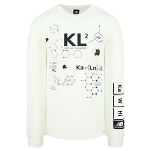 New Balance KL2 Spelelementen Lange Mouw Wit Heren Top MT03596 SST