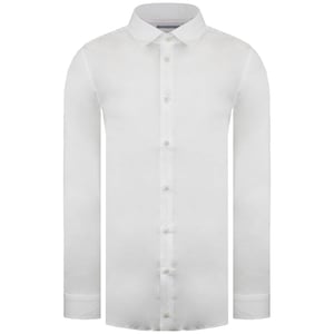 Ted Baker Bellow Heren Wit Satijnen Overhemd