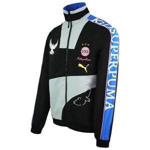 Puma x KidSuper Studios Long Sleeve Zip Up Blue Mens Track Jacket 598461 01
