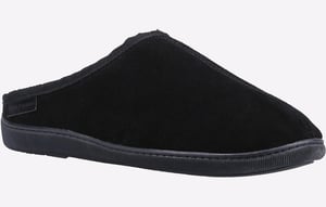 Hush Puppies Ashton Mockasin I Svart Mocka För Män