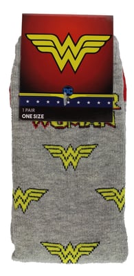 Wonder Woman Socks for Women | Casual Fancy Dress Colorful Novelty Socks | Wonder Woman Gifts - Wonder Woman