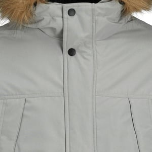 Men's Jack Jones Great Padded Parka Jacket in Grey