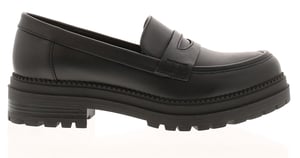 Apache Womens School Shoes fancy Slip On black