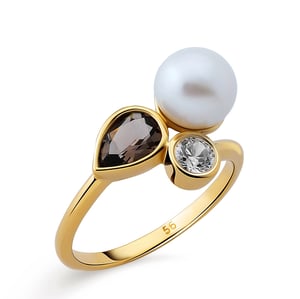 Orphelia Women's 925 Sterling Silver Ring - Gold ZR-7498/G