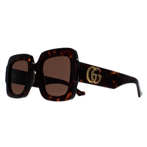Gucci Square Womens Havana Brown GG1547S