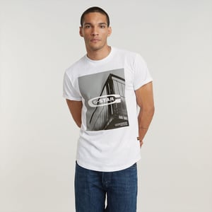 G-Star RAW HQ Old School Logo Lash T-Shirt