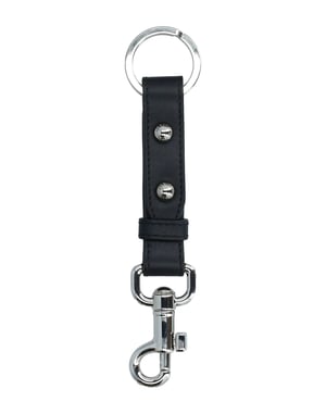 Dolce & Gabbana Herrars Svart Läder Nyckelring
