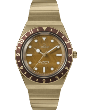 Timex Q Diver Inspiratie Dames Gouden Horloge TW2V92500