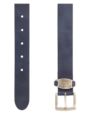 Petrol Industries - Heren Leren Riem - Blauw