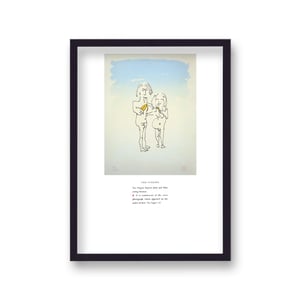 John Lennon Personal Sketch Collection 2 Two Virgins - Black Frame