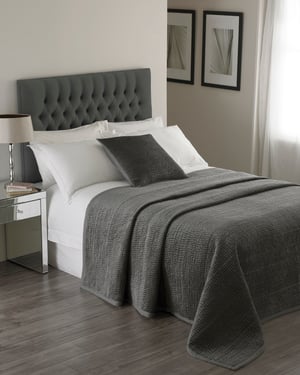 Brooklands Bedspread Graphite