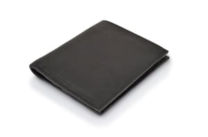 Woodland Leather Black 8 Credit Card Slot RFID Bi Fold Wallet