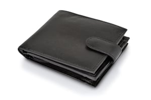 Woodland Leather Black 4.5" RFID Multi Pocket Wallet