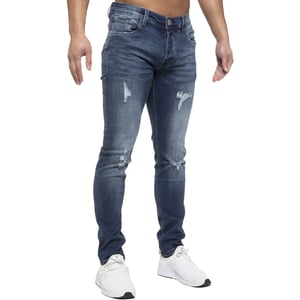 ETO | Mens Hyperstretch Jeans With Distress Effect