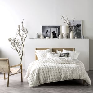 Haze Duvet Set White