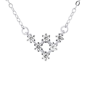 Ketting fleche 6 zirkonium 925 zirkoniumoxiden